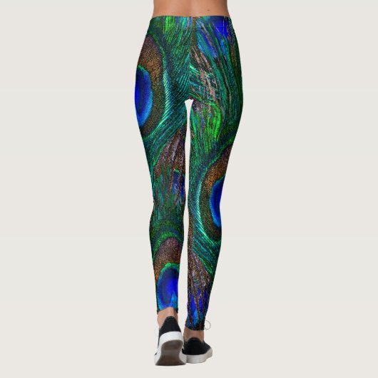 Peacock Feathers Decor op Leggings (Achterkant)