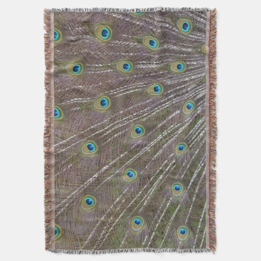 Peacock Feathers Deken (Voorkant Verticaal)