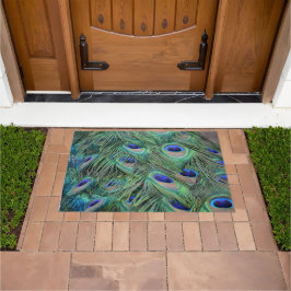 Peacock Feathers Deurmat