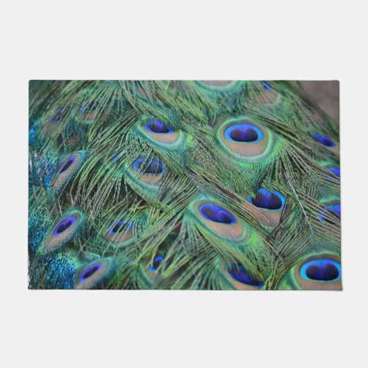  Peacock Feathers Deurmat (Voorkant)