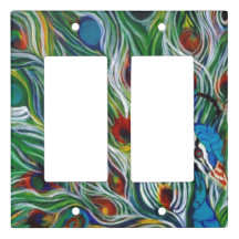 Peacock Feathers Double Rocker