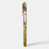 Peacock Feathers Emerald Green en Gold Case-Mate iPhone Case (Achterkant / Links)