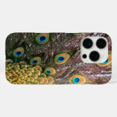Peacock Feathers Emerald Green en Gold Case-Mate iPhone Case (Achterkant (horizontaal))