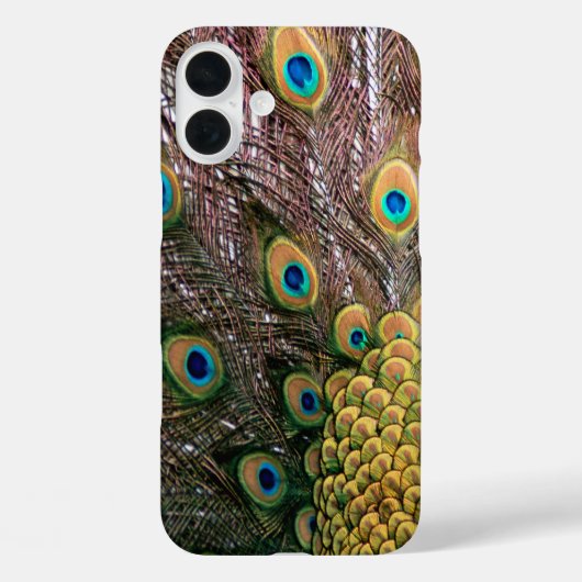 Peacock Feathers Emerald Green en Gold Case-Mate iPhone Case (Achterkant)