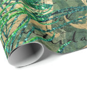 Peacock Feathers en Butterfly Cadeaupapier (Rol Hoek)