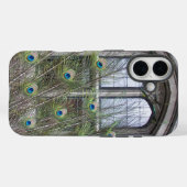 Peacock Feathers en Gothic Windows Photo Case-Mate iPhone Case (Achterkant (horizontaal))