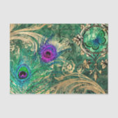 Peacock Feathers Ephemera Tissuepapier (Voorkant)