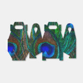 Peacock Feathers Etching Style Bedankdoosjes (Uitgevouwen)