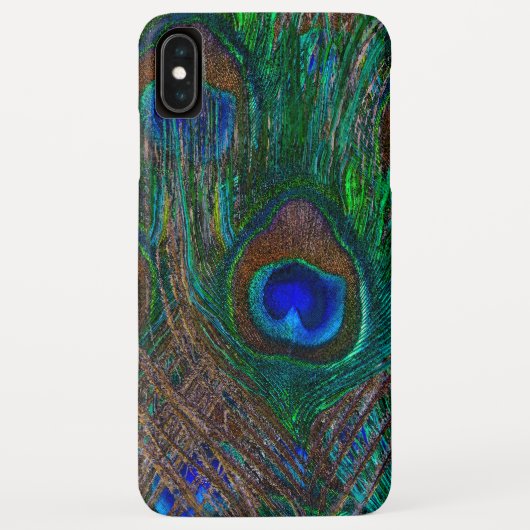 Peacock Feathers Etching Style Case-Mate iPhone Case (Achterkant)