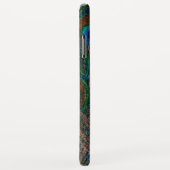 Peacock Feathers Etching Style Case-Mate iPhone Case (Achterkant/rechts)