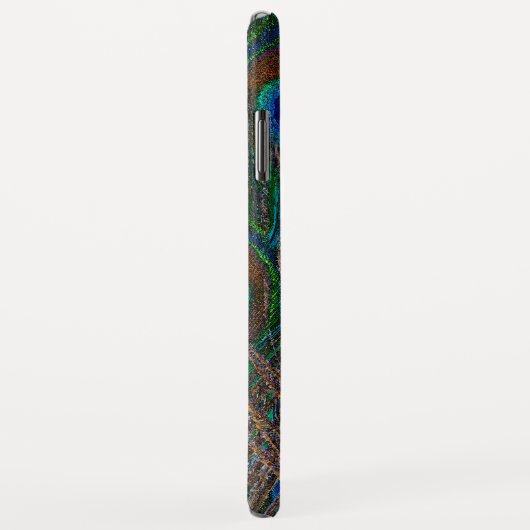 Peacock Feathers Etching Style Case-Mate iPhone Case (Achterkant/rechts)