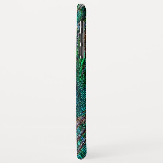 Peacock Feathers Etching Style Case-Mate iPhone Case (Achterkant/links)