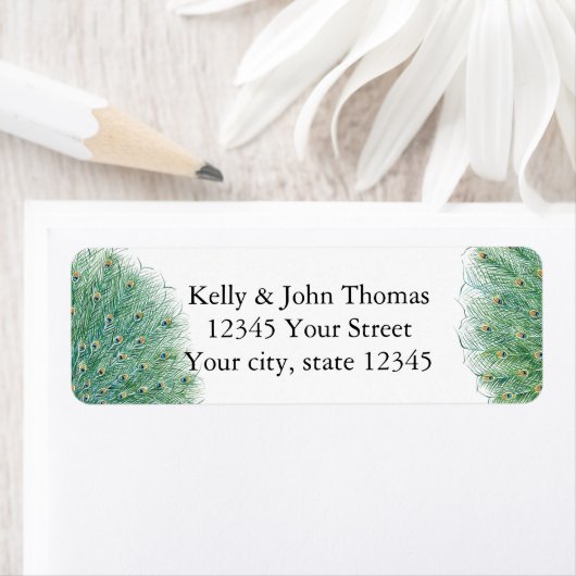  Peacock Feathers Etiket (Insitu)