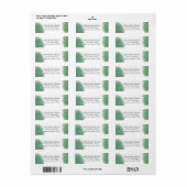 Peacock Feathers Etiket (Full Sheet)