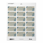 Peacock Feathers Etiket (Full Sheet)