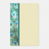 Peacock Feathers Exotic Wild Waterverf Pattern Post-it® Notes (Voorkant)