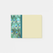Peacock Feathers Exotic Wild Waterverf Pattern Post-it® Notes (Voorkant)