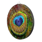 Peacock Feathers Eye of Love Dartbord (Voorkant Rechts)