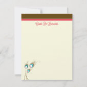 Peacock Feathers Flat (Giada de Laurentiis) Notitiekaartje (Voorkant)