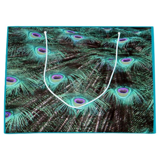  Peacock Feathers Foto Large Cadeautasje (Voorkant)