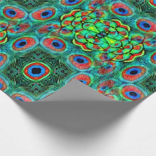 Peacock Feathers Galore... Cadeaupapier (Hoek)