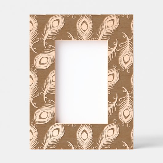 Peacock Feathers Gegraveerde Lijstjes (Voorkant)