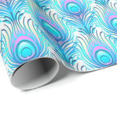 Peacock Feathers Gift Wrapping Paper Cadeaupapier (Rol Hoek)