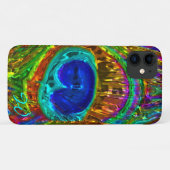 Peacock Feathers Glass Art 1 Case-Mate iPhone Case (Achterkant (horizontaal))