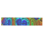 Peacock Feathers Glass Art 1 Medium Tafelloper (Horizontaal)