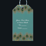 Peacock Feathers & Gold Stippen ELK COLOR Party Ca Cadeaulabel<br><div class="desc">Peacock Feathers & Gold Stippen OM HET EVEN WELK Label VAN COLOR Party Cadeft. Pas aan hoe je wilt. Overeenkomende objecten zijn beschikbaar.</div>
