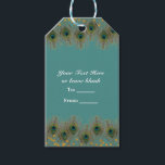 Peacock Feathers & Gold Stippen ELK COLOR Party Ca Cadeaulabel<br><div class="desc">Peacock Feathers & Gold Stippen OM HET EVEN WELK Label VAN COLOR Party Cadeft. Pas aan hoe je wilt. Overeenkomende objecten zijn beschikbaar.</div>