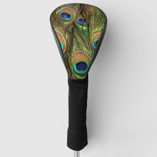 Peacock Feathers Golf Head Hoesje Golfheadcover (Voorkant)