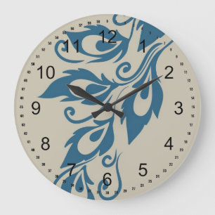 Peacock Feathers Grote Klok