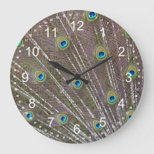 Peacock Feathers Grote Klok