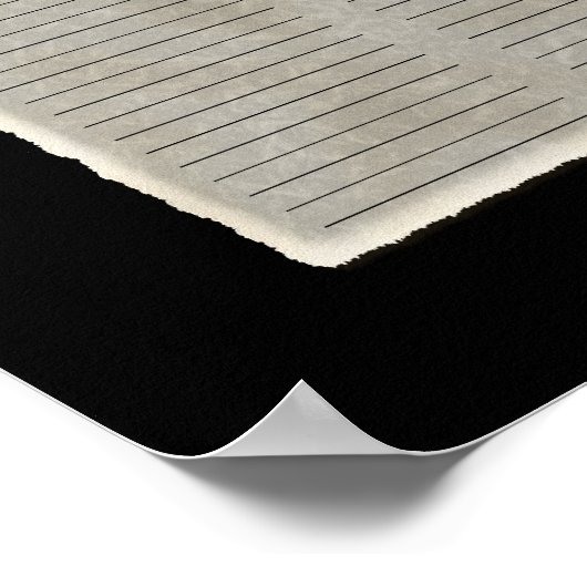 Peacock Feathers Guest Book Signing Poster (Hoek)