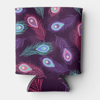 Peacock Feathers: Handgetekende . Blikjeskoeler