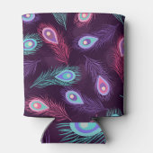 Peacock Feathers: Handgetekende . Blikjeskoeler (Achterkant)