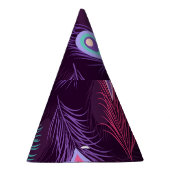 Peacock Feathers: Handgetekende . Feesthoedjes (Rechts)