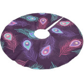 Peacock Feathers: Handgetekende . Kerstboom Rok (Gekanteld)