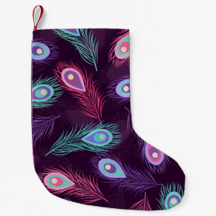 Peacock Feathers: Handgetekende . Kleine Kerstsok