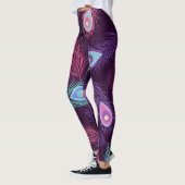 Peacock Feathers: Handgetekende . Leggings (Links)