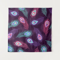 Peacock Feathers: Handgetekende .