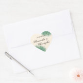 Peacock Feathers Hart Sticker (Envelop)