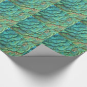 Peacock Feathers I Colorful Abstract Natuur Design Cadeaupapier (Hoek)