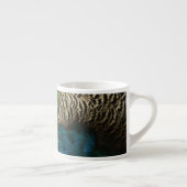 Peacock Feathers I Colorful Abstract Natuur Design Espresso Kop (Rechts)