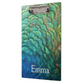 Peacock Feathers I Colorful Abstract Natuur Design Klembord (Links)