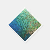 Peacock Feathers I Colorful Abstract Natuur Design Servetten (Hoek)