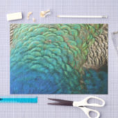 Peacock Feathers I Colorful Abstract Natuur Design Tissuepapier (Craft)