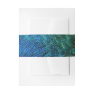 Peacock Feathers I Colorful Abstract Natuur Design Uitnodigingen Wikkel