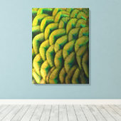 Peacock Feathers II Colorful Natuur Canvas Afdruk (Insitu (Houten vloer))
